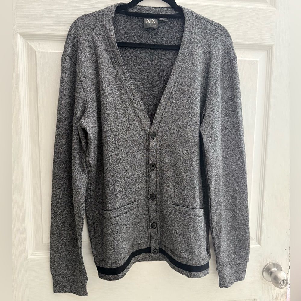 armani exchange AX Button Up Cardigan Sweater Pullover Jumper Long Sleeve Size M